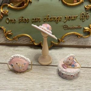 Shoe Hat Purse Mini Vintage Figurine Set Y